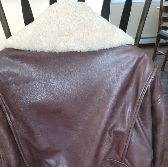 Andrew Marc Bomber/Flight Jacket Small/Petite Removable Collar - Picture 5 of 12